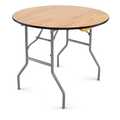 Atlas Commercial Products Titan Series™ 36" Round Wood Folding Table WFT5-36R
